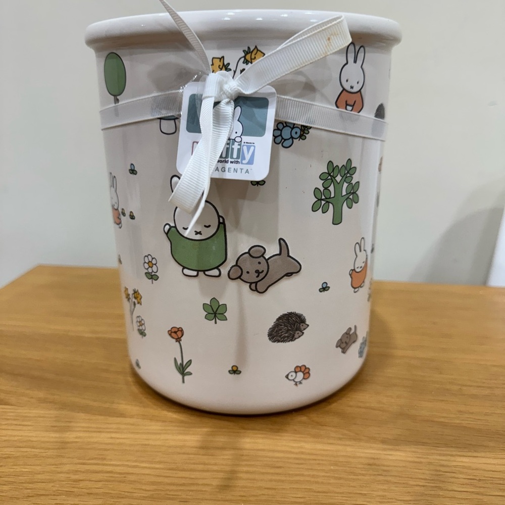 Miffy White Ceramic Utensil Holder